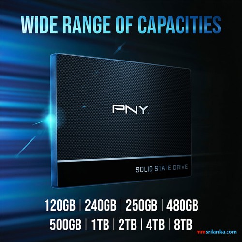 PNY 500GB CS900 2.5 SATA III SSD (2Y)